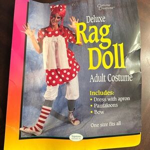 Deluxe Rag Doll Costume - Red and White